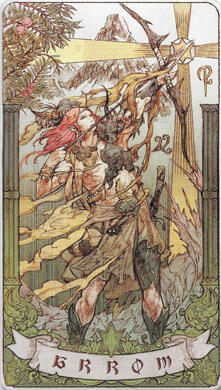 Arrow is Llymlaen and represents the Fourth Heaven, the Heaven of Wind. It was created atop a lofty peak b the Wanderer, Oschon, who was guided by the Navigator, Llymlaen, just as the wind off of the Navigator's seas guides the Arrow fast and true. Arrow is Llymlaen and represents the Fourth Heaven, the Heaven of Wind. It was created atop a lofty peak b the Wanderer, Oschon, who was guided by the Navigator, Llymlaen, just as the wind off of the Navigator's seas guides the Arrow fast and true.