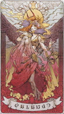Balance is Azeyma and represents the Second Heaven, the Heaven of Fire. It is made prosperous by the Traders (Nald and Thal), but is kept in equilibrium by the Warden (Azeyma).